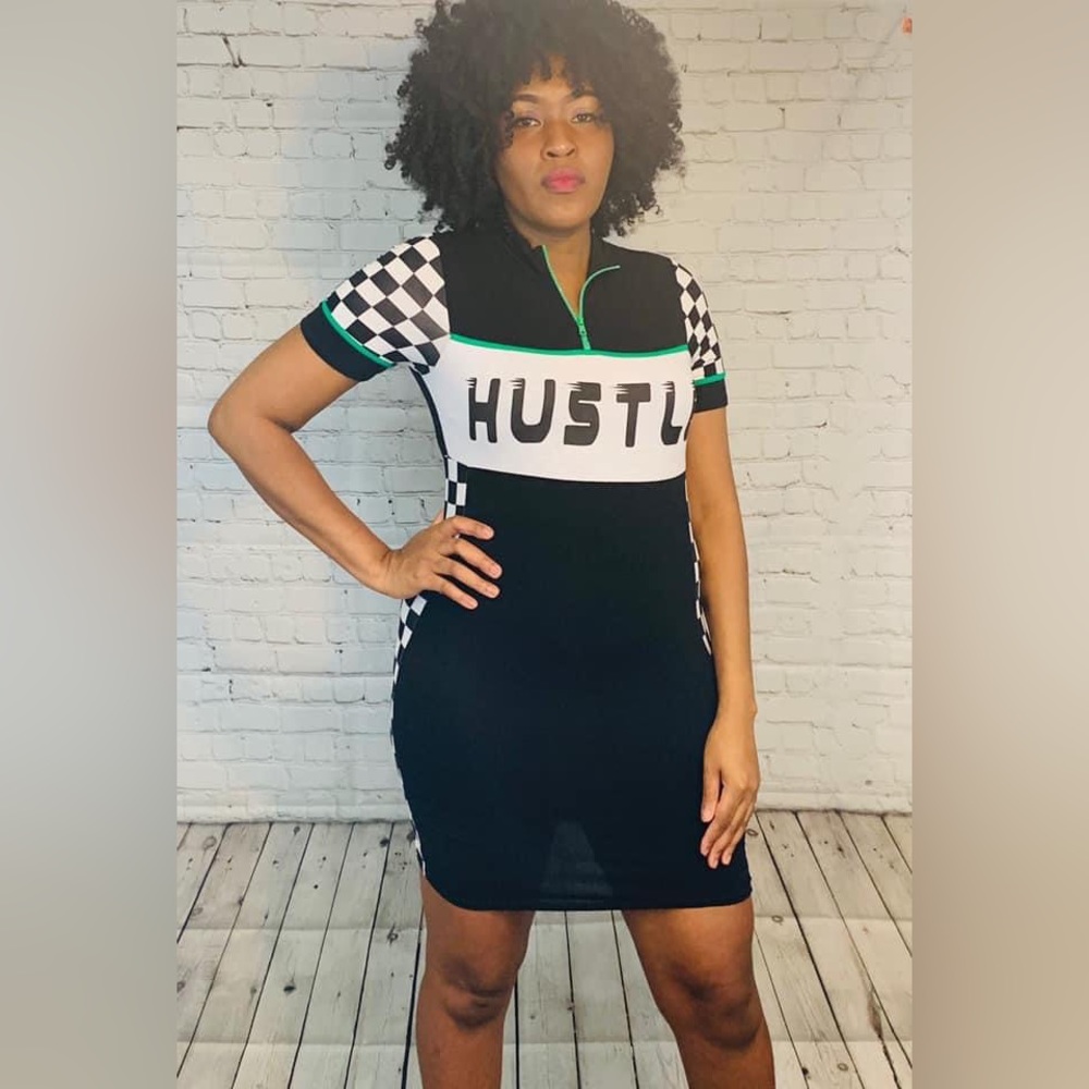 Hustle checkered dress